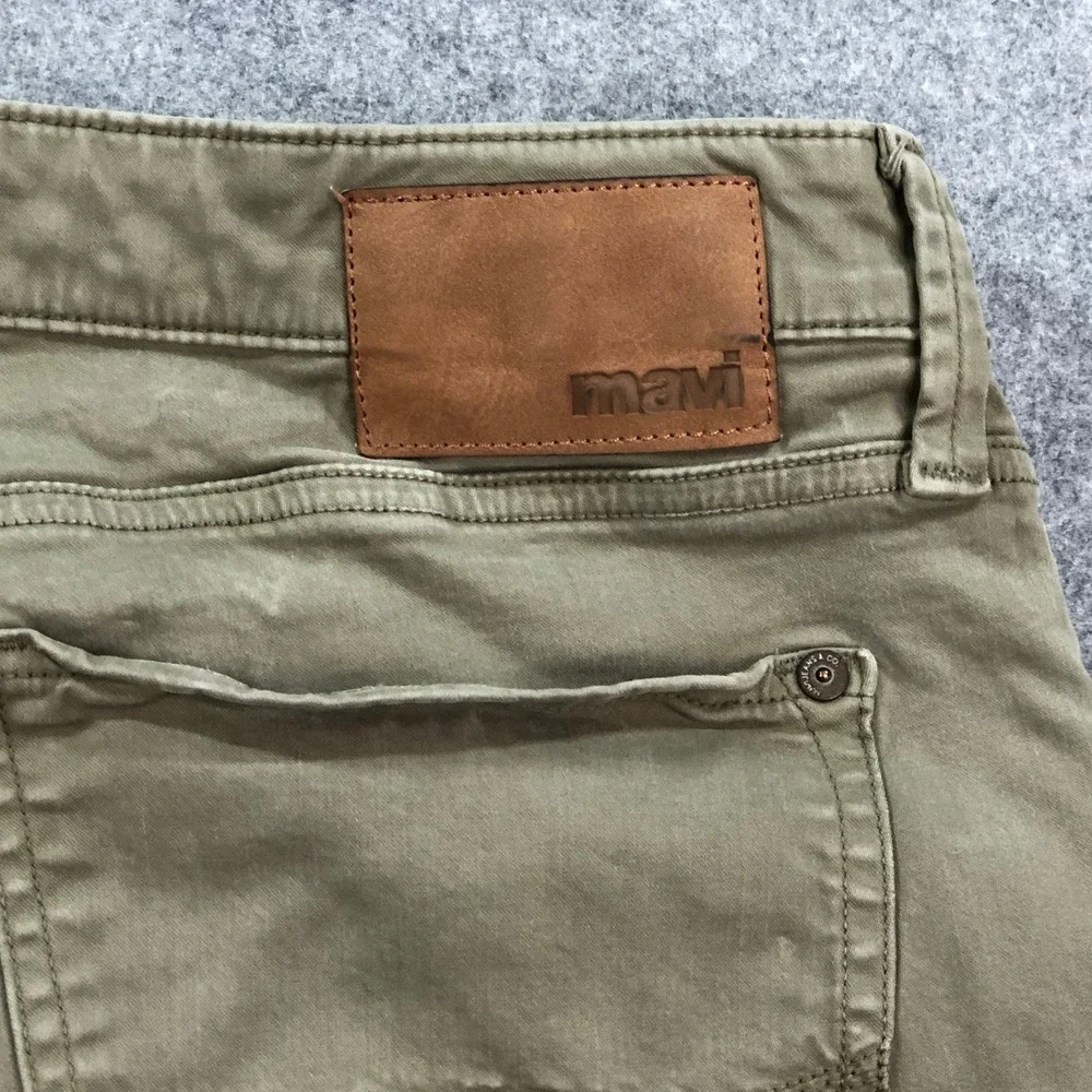 Mavi Matt Mens Chino Pants 36x32 (fits 36x30) Straight Leg Olive Green Stretch